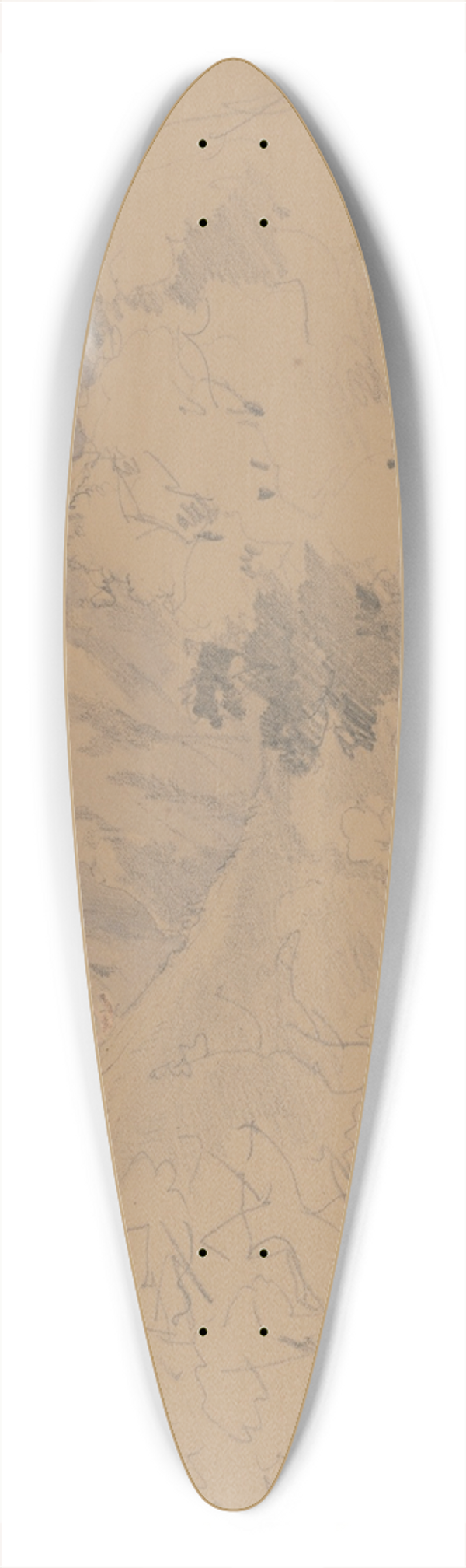 Jan Nowopack - Valley 39.3 inch art pintail longboard deck
