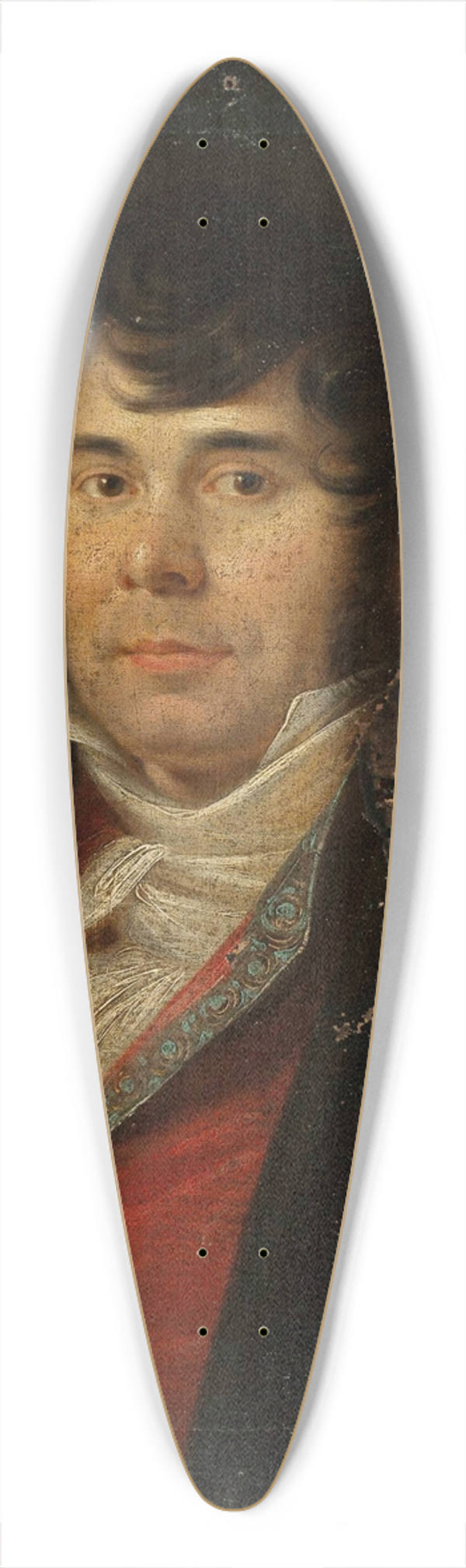 Jan Rustem - Male portrait 39.3 inch art pintail longboard deck