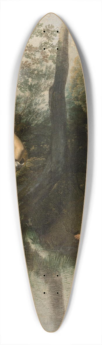 Jan Siberechts - A Ford 39.3 inch art pintail longboard deck