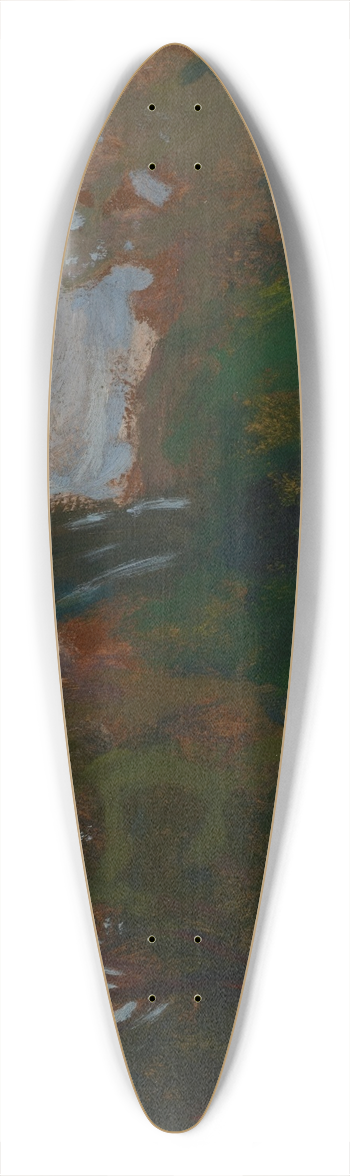 Jan Stanislawski - Park in Kyiv 39.3 inch art pintail longboard deck