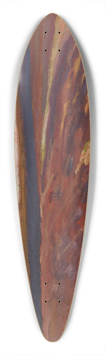 Jan Stanislawski - Plough-Land in Spring 39.3 inch art pintail longboard deck