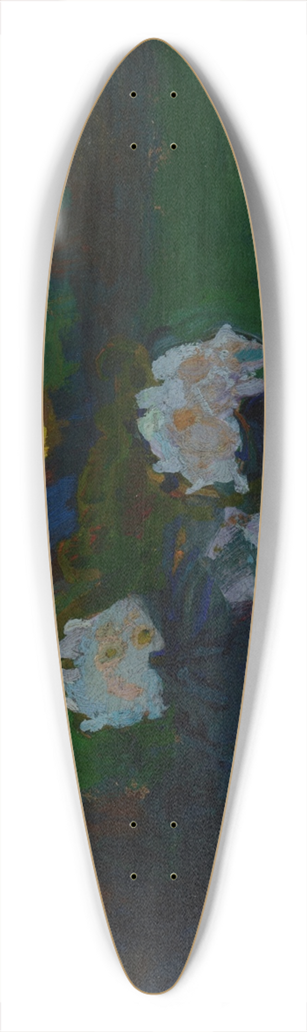 Jan Stanislawski - Rhododendrons 39.3 inch art pintail longboard deck