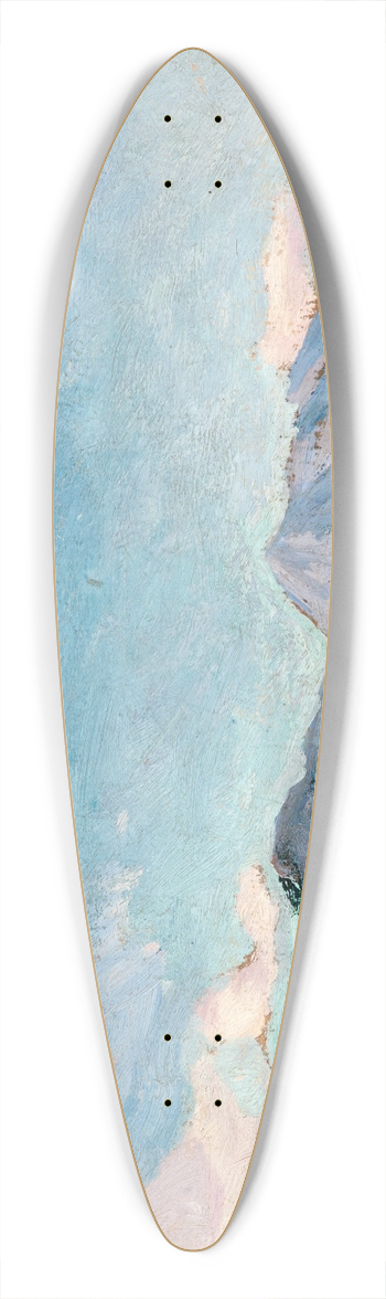 Jan Stanislawski - View towards Osobita (Zakopane) 39.3 inch art pintail longboard deck