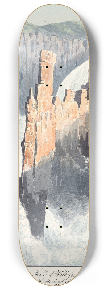 Charles Hamilton Smith - Falls of Wilberforce, Hood River 8.25 inch art skate deck