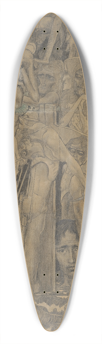 Jan Toorop - Loss of Faith 39.3 inch art pintail longboard deck