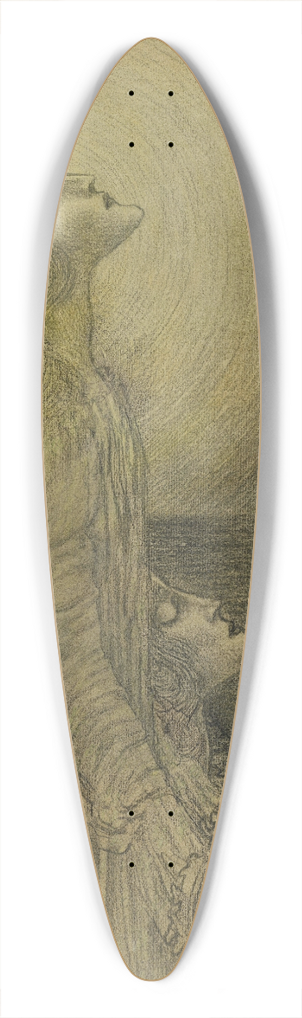 Jan Toorop - Schets voor Panis Angelicus 39.3 inch art pintail longboard deck