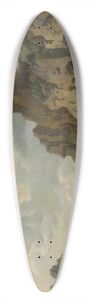 Jan van Aken - Mountain landscape 39.3 inch art pintail longboard deck