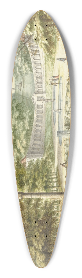Jan van Call the elder - Amfitheater te Kleef, naar het Zuiden gezien 39.3 inch art pintail longboard deck