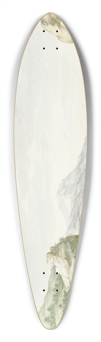 Jan van Call the elder - Gezicht op de Rijn bij Hammerstein 39.3 inch art pintail longboard deck