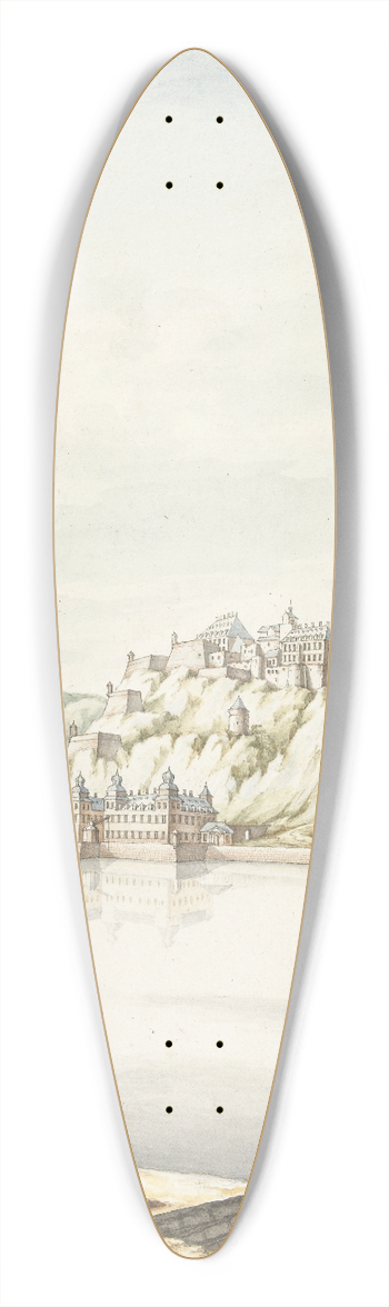 Jan van Call the elder - Kasteel Ehrenbreitstein 39.3 inch art pintail longboard deck