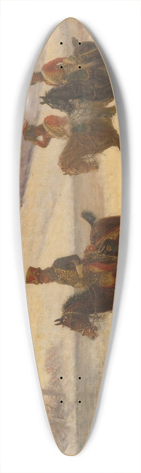 Jan Van Chelminski - Napoleons cavalry 39.3 inch art pintail longboard deck