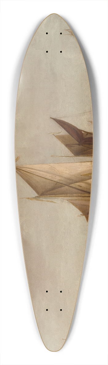 Jan van de Cappelle - A State Yacht and Other Craft in Calm Water 39.3 inch art pintail longboard deck