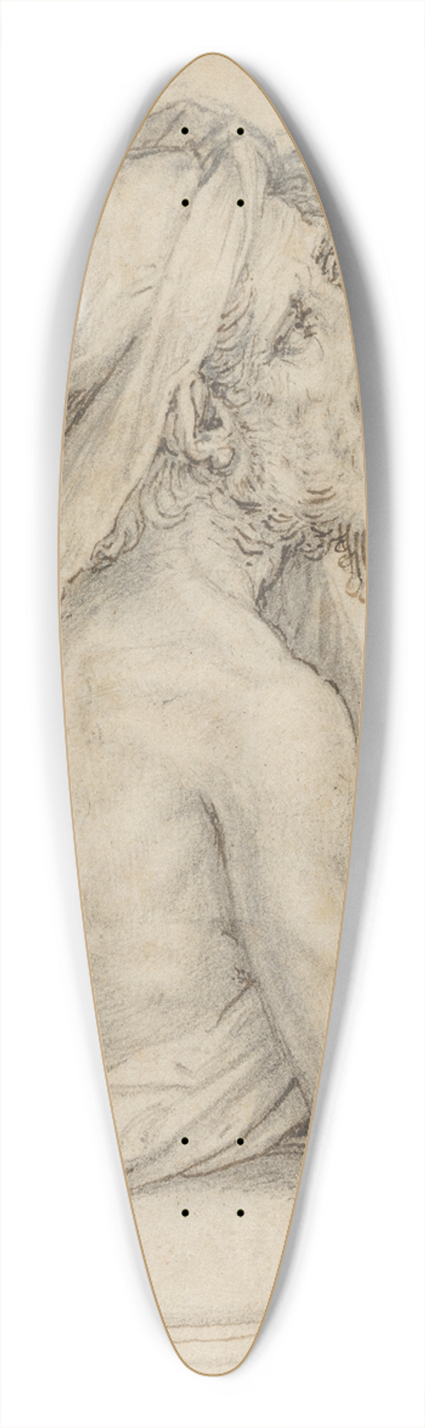 Jan van der Straet - Lazarus 39.3 inch art pintail longboard deck