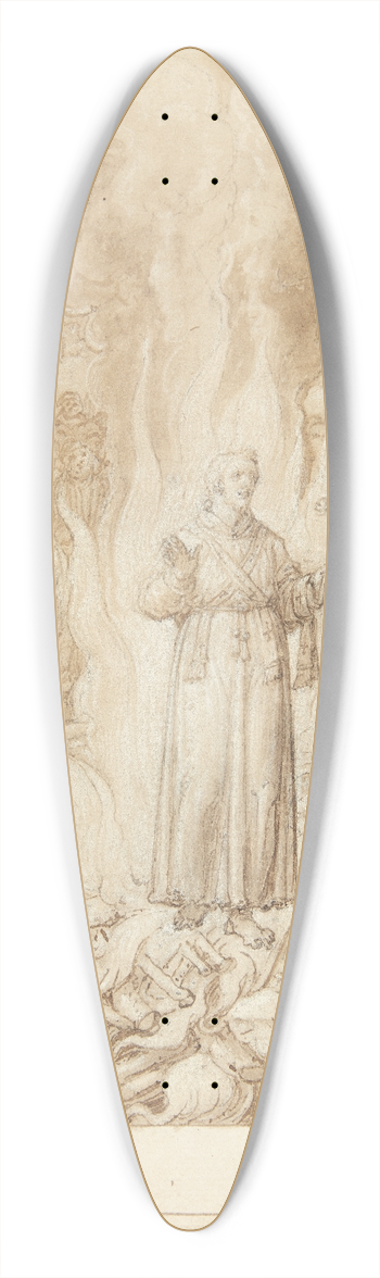 Jan van der Straet - S Giovanni Alberti Fiorentinos historie Abbed Petrus beviser ved ildprven, at bispen af Firenze er ktter og simonist 39.3 inch art pintail longboard deck