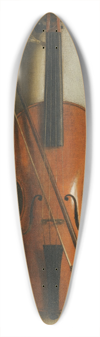 Jan van der Vaart - Portrait Of A Violin 39.3 inch art pintail longboard deck