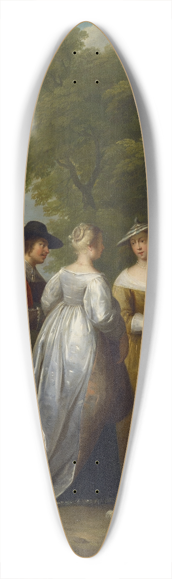 Jan Van Mieris - Walk 39.3 inch art pintail longboard deck