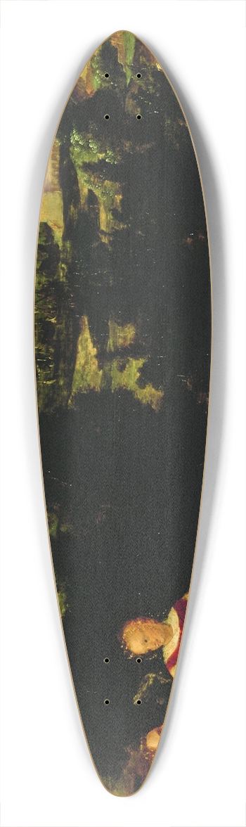 Jan van Scorel - Landscape with Tobias and the Angel 39.3 inch art pintail longboard deck