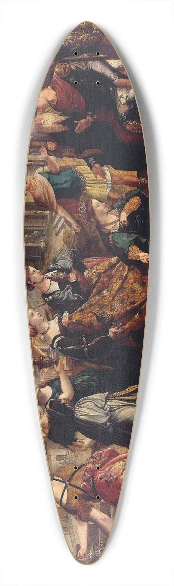 Jan van Scorel - Solomon and the Queen of Sheba 39.3 inch art pintail longboard deck