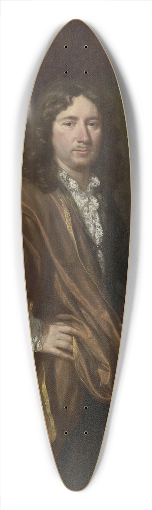 Jan Verkolje - Portrait of a Man 39.3 inch art pintail longboard deck
