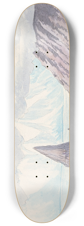 Charles Hamilton Smith - Princess Charlottes Monument, Coburg Bay, Cape Leopold 8.25 inch art skate deck