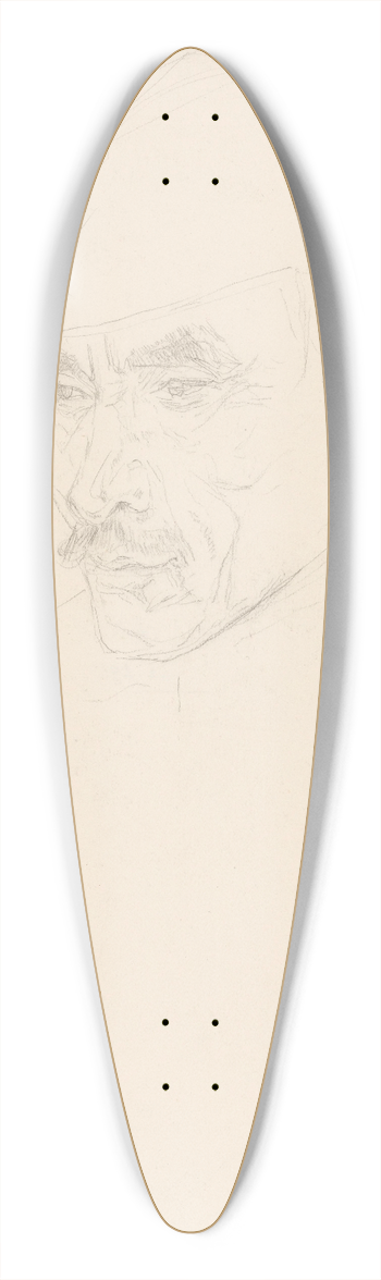 Jan Veth - Portret van een Javaan (schets) 39.3 inch art pintail longboard deck