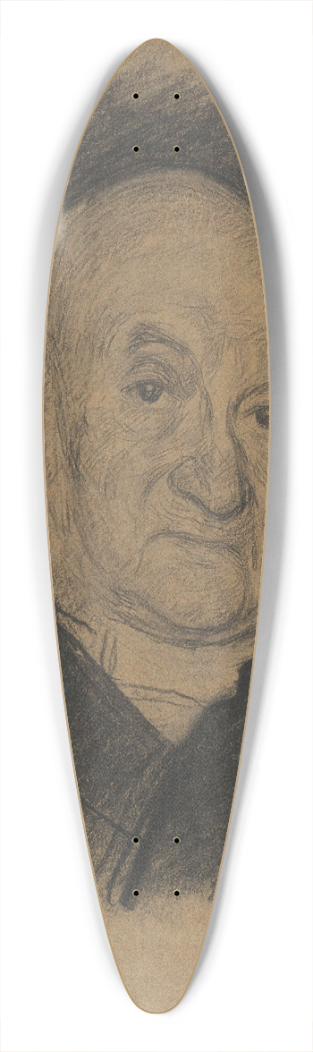 Jan Veth - Portret van Nicolaas Beets 39.3 inch art pintail longboard deck