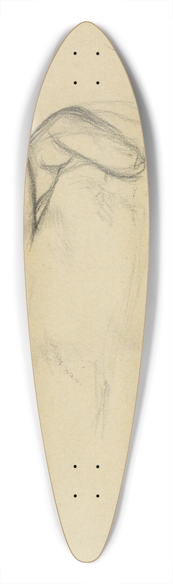 Jan Veth - Studie van twee gevouwen handen 39.3 inch art pintail longboard deck