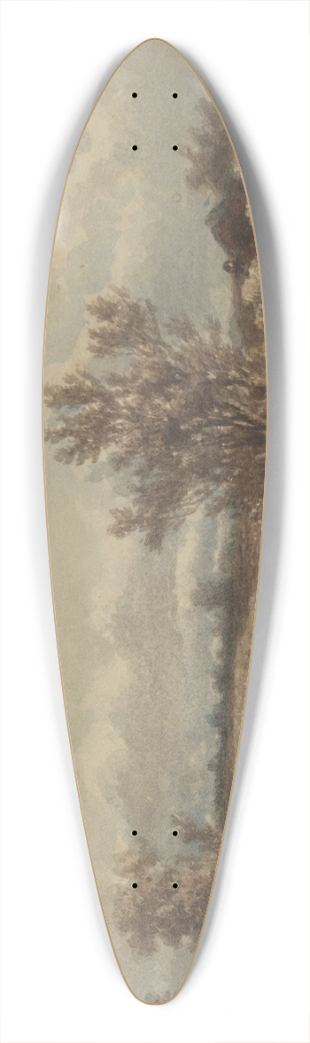 Jan Vrolijk - Landschap met rivier en koeien 39.3 inch art pintail longboard deck