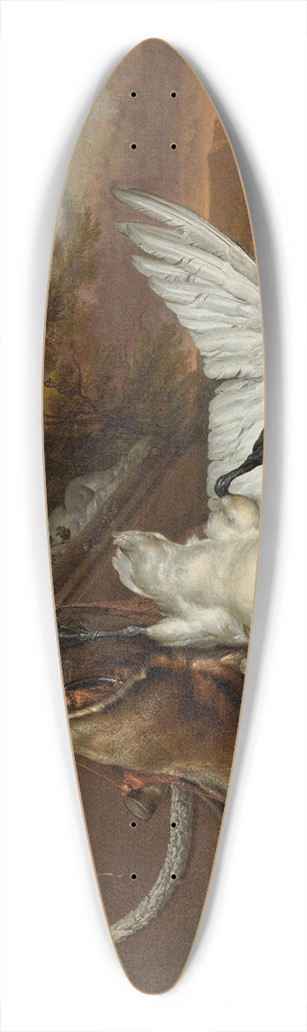 Jan Weenix - Dead Swan 39.3 inch art pintail longboard deck