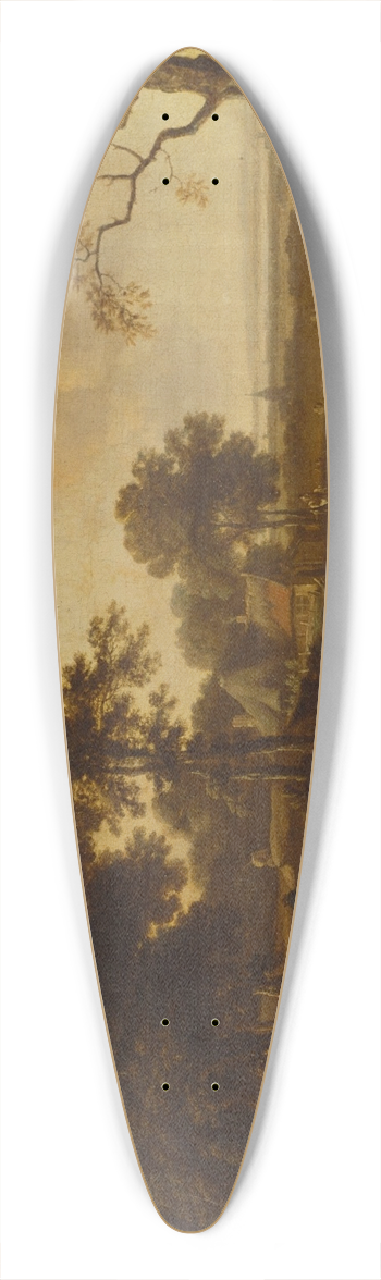 Jan Wijnants - Landscape 39.3 inch art pintail longboard deck