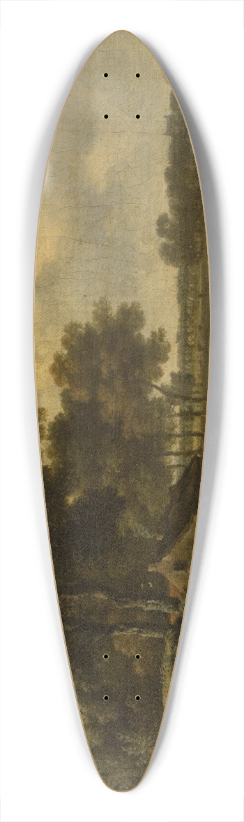 Jan Wijnants - Landscape with Rider 39.3 inch art pintail longboard deck