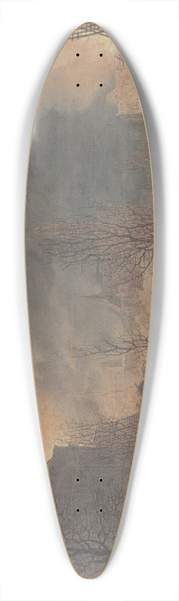 Jan Willem Pieneman - Lodewijk Napoleon bezoekt de runes op het Rapenburg te Leiden na de ontploffing van het kruitschip op 12 januari 1807 39.3 inch art pintail longboard deck