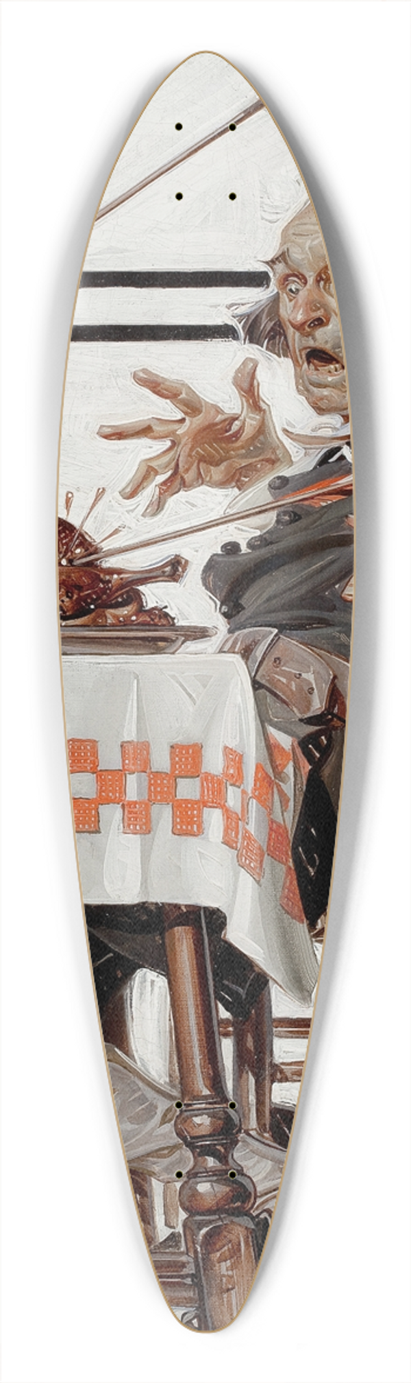 J.C. Leyendecker - Startled Pilgrim 39.3 inch art pintail longboard deck