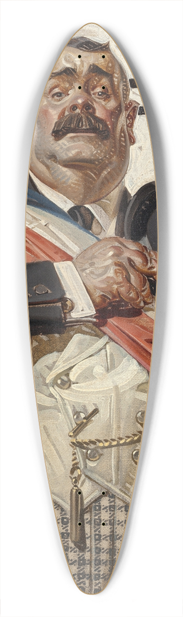 J.C. Leyendecker - The Candidate 39.3 inch art pintail longboard deck