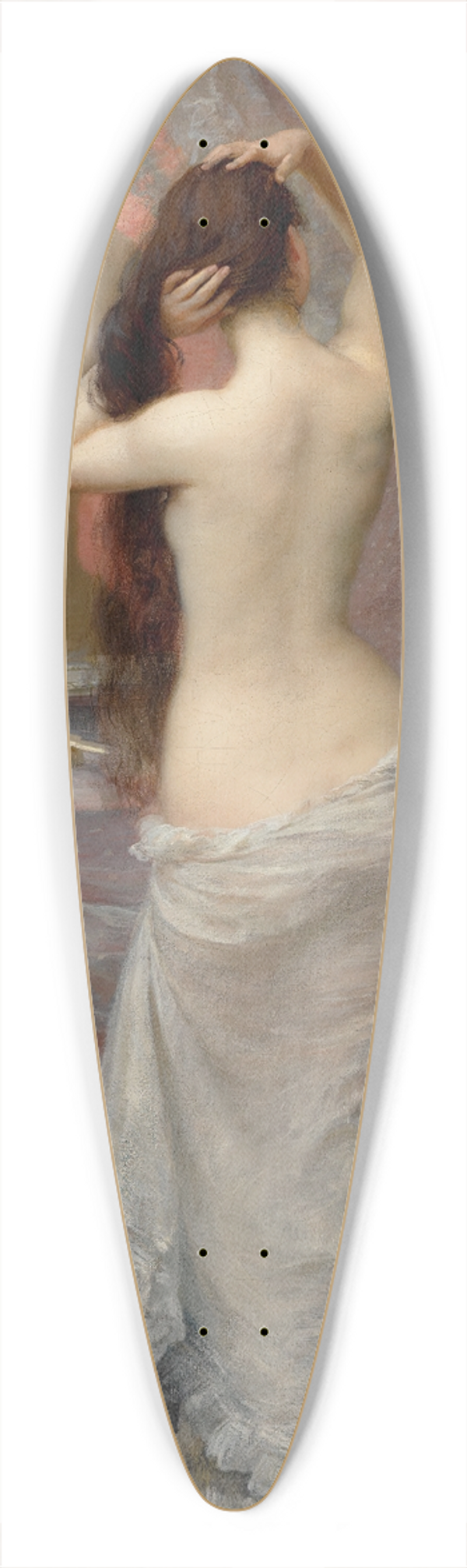Jean Andr Rixens - Jeune Femme Nue Se Coiffant Dans Un Intrieur 39.3 inch art pintail longboard deck