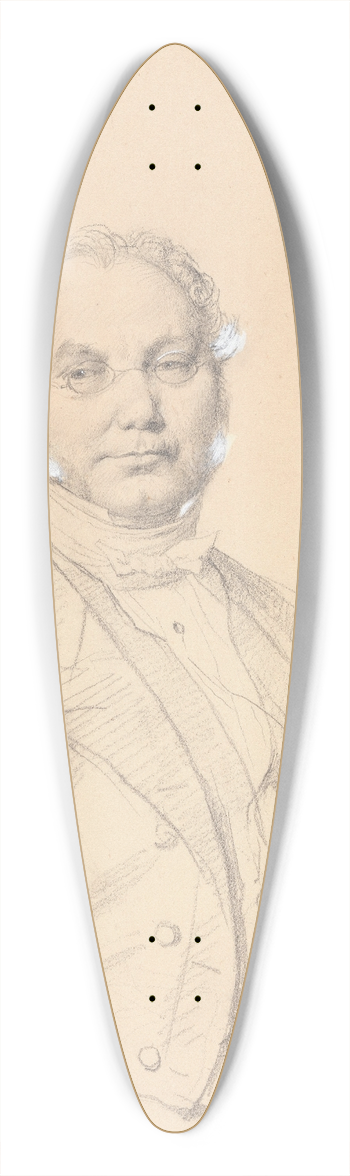 Jean Auguste Dominique Ingres - Dr. Franois Mlier 39.3 inch art pintail longboard deck