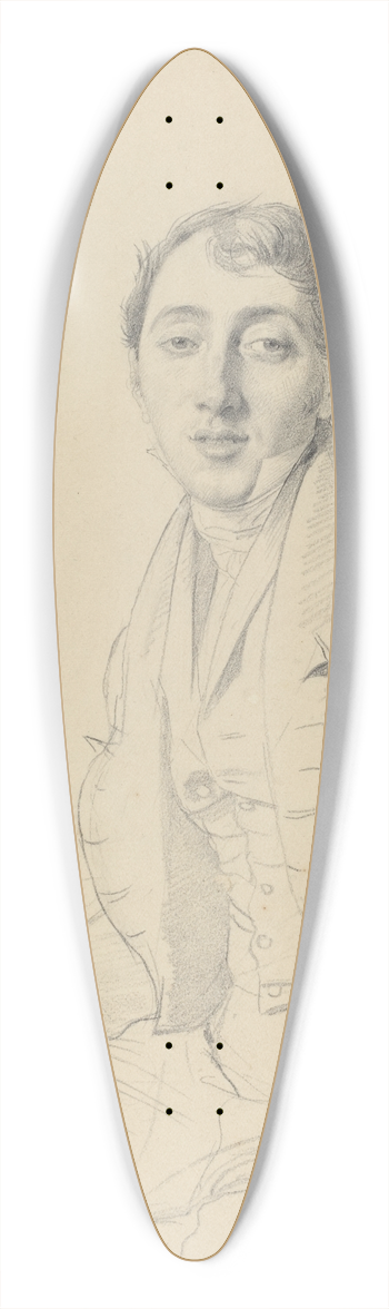 Jean Auguste Dominique Ingres - Dr. Louis Martinet 39.3 inch art pintail longboard deck