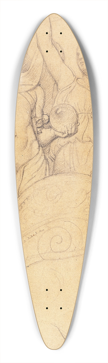 Jean Auguste Dominique Ingres - Etude pour Lapothose de Napolon Ier 39.3 inch art pintail longboard deck