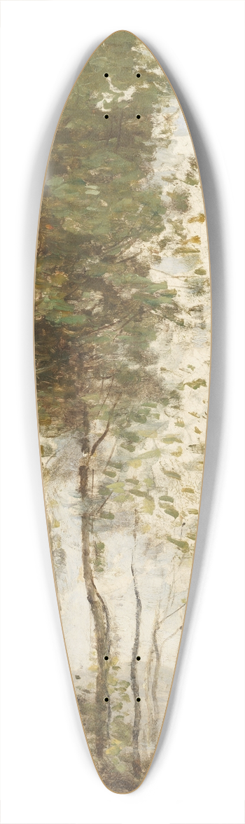 Jean-Baptiste-Camille Corot - La lisire du bois 39.3 inch art pintail longboard deck