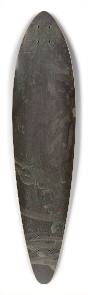 Jean-Baptiste-Camille Corot - Lormes  Goat-Girl, Sitting Beside a Stream in a Forest 39.3 inch art pintail longboard deck