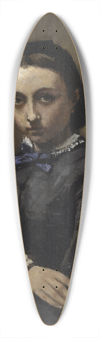 Jean-Baptiste-Camille Corot - Portrait de jeune femme 39.3 inch art pintail longboard deck