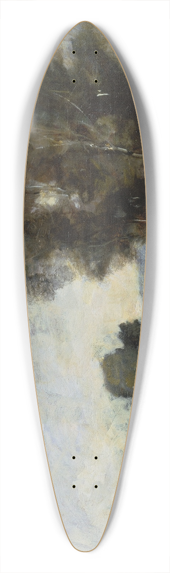 Jean-Baptiste-Camille Corot - Summer Landscape 39.3 inch art pintail longboard deck