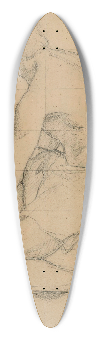 Jean-Baptiste-Camille Corot - tude dhomme agenouill 39.3 inch art pintail longboard deck