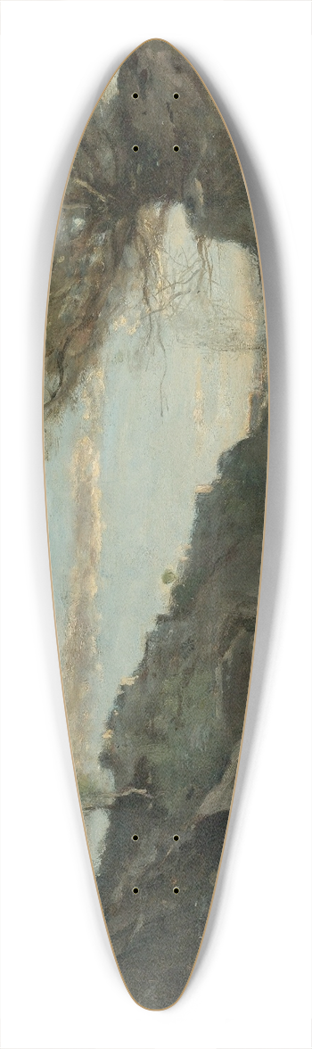 Jean-Baptiste-Camille Corot - Un Torrent Des Abruzzes 39.3 inch art pintail longboard deck