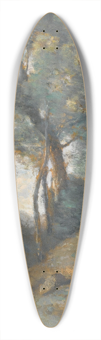 Jean-Baptiste-Camille Corot - Vachre Sur Un Coteau Boise 39.3 inch art pintail longboard deck