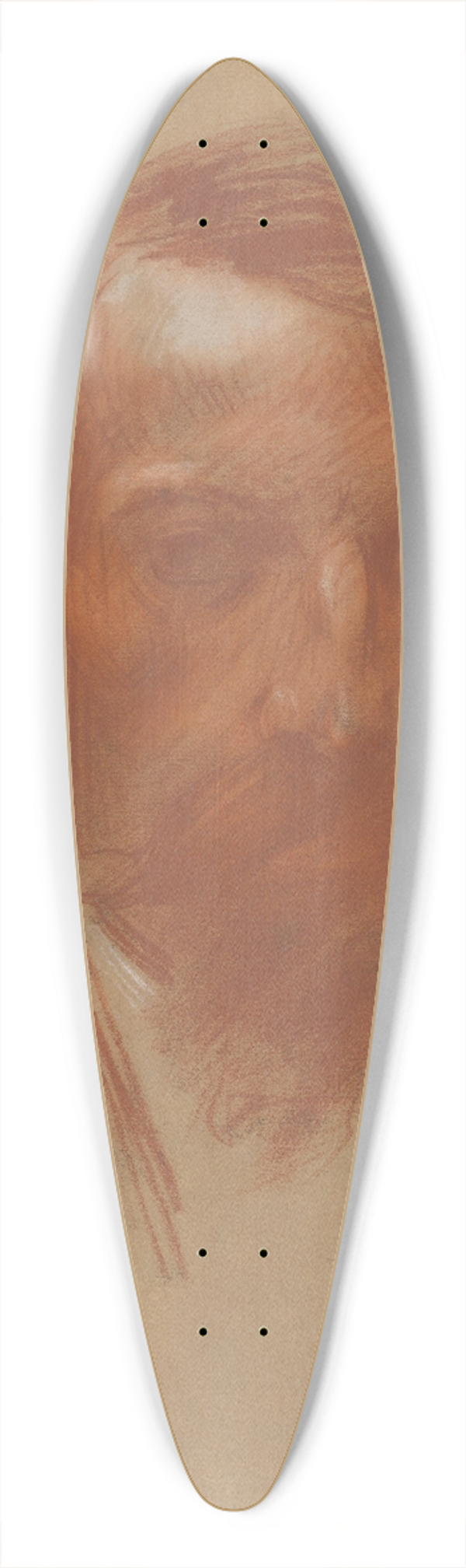Jean-Baptiste Carpeaux - Self-Portrait 39.3 inch art pintail longboard deck