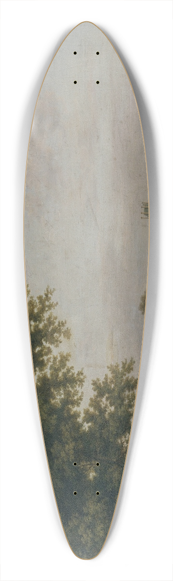 Jean-Baptiste Franois Genillion - Les Tuileries et le Pont Royal, vus du Cours-la-Reine 39.3 inch art pintail longboard deck