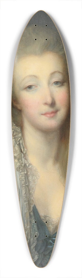 Jean-Baptiste Greuze - Portrait of The Comtesse Du Barry 39.3 inch art pintail longboard deck