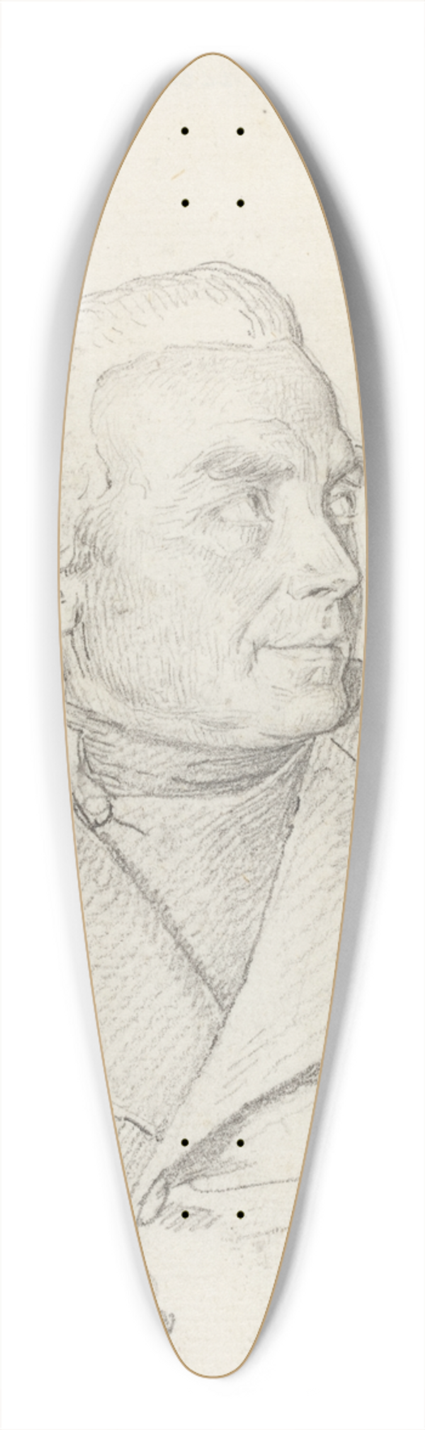 Jean Baptiste Joseph Wicar - Vincenzio Piombi 39.3 inch art pintail longboard deck