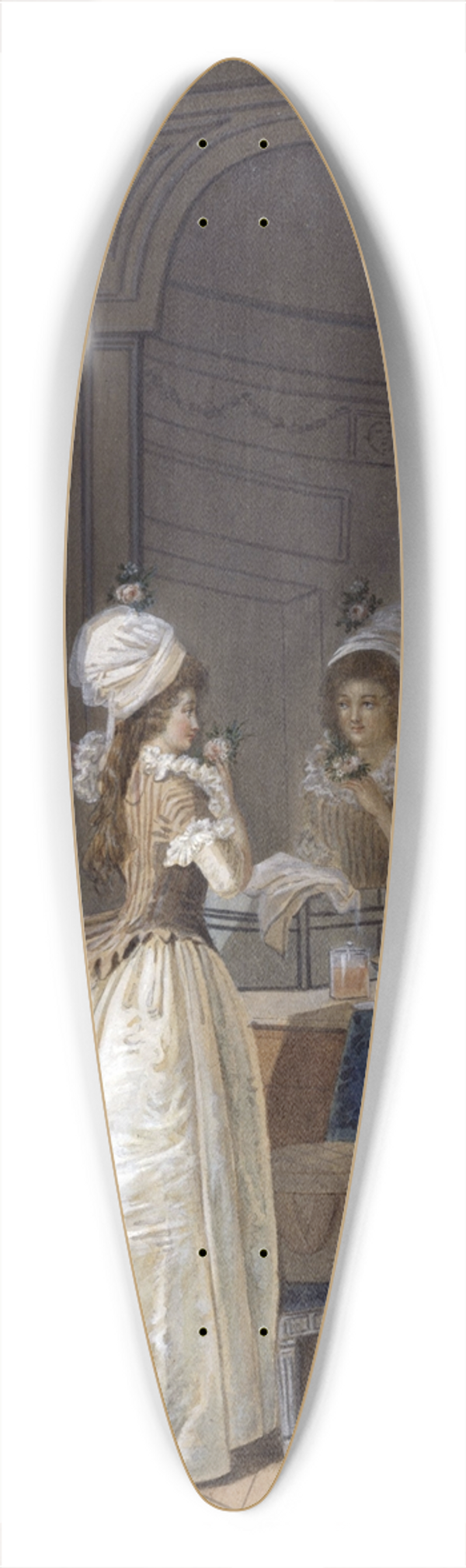 Jean-Baptiste Mallet - Le Bouquet 39.3 inch art pintail longboard deck